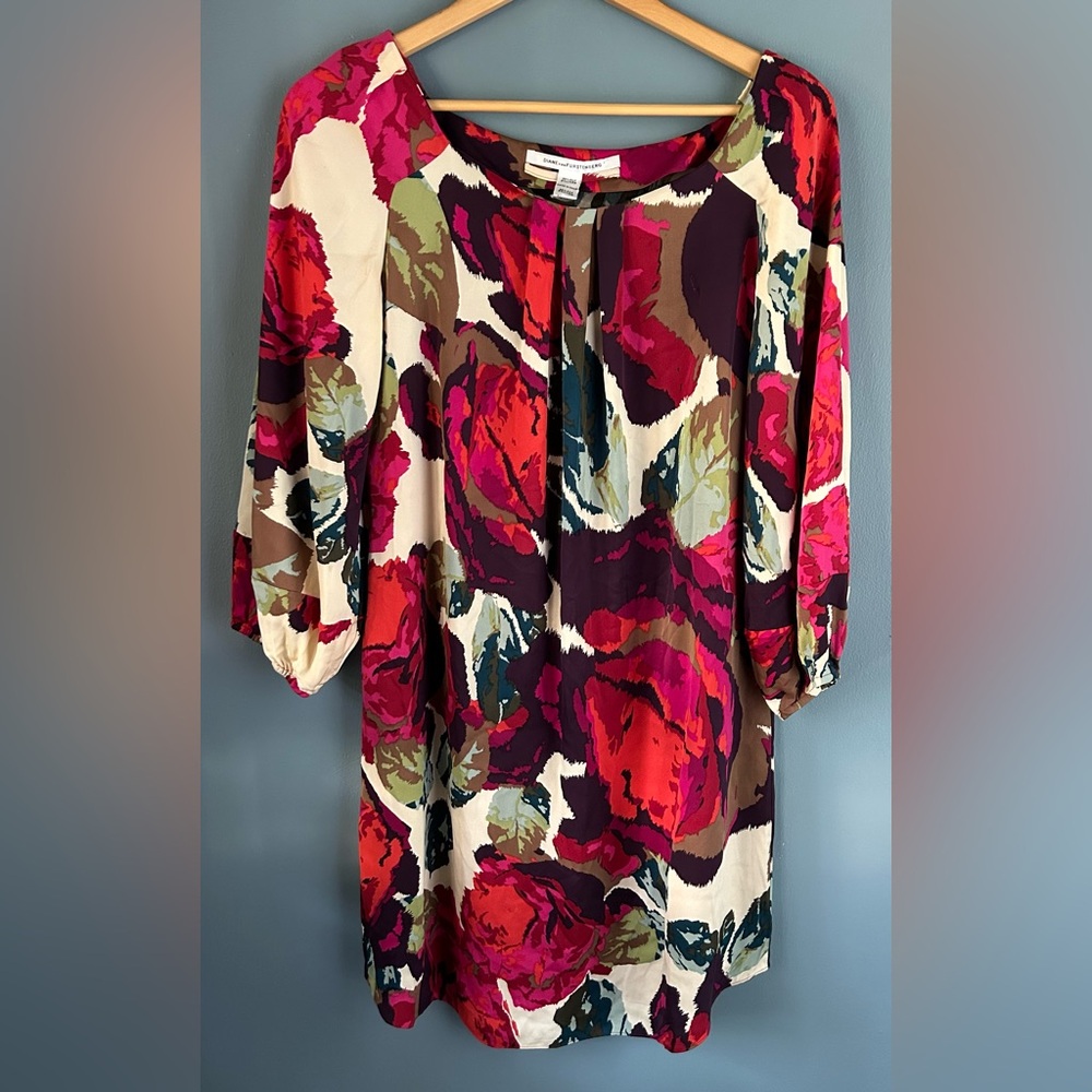 DFV - Catalina Shift silk dress. In good condition.